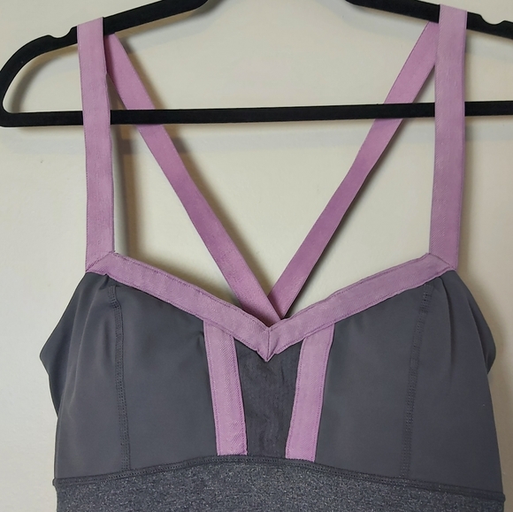Lululemon Hot Class Tank Gray Purple 10 - Picture 5 of 11